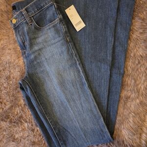 J Brand Flare Jeans in Medium Blue